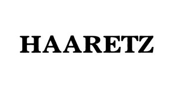 Haaretz logo, transfers to external website