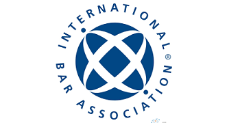 The International Bar Association logo, transfers to external website